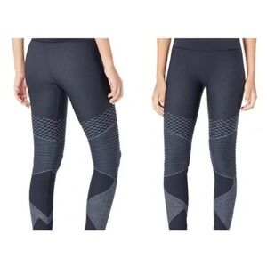 NWT Spanx Moto Leggings Indigo Sky Navy Blue Seamless Look at‎ Me Now Size Small